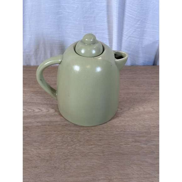 MSRF, Inc Ceramic Coffee Pot Tea Pot Green Lidded Pottery - Picture 3 of 8